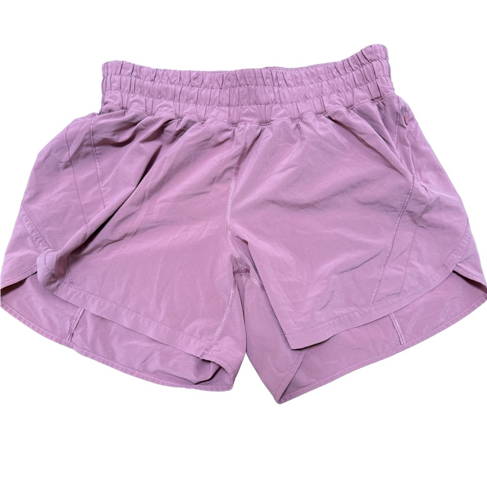 Lululemon Track That Pink Athletic Shorts with Zipper Pockets Size 8